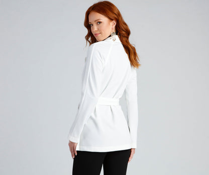 Timelessly Chic Belted Trench Coat