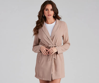 Simply Elevated Tie-Front Trench