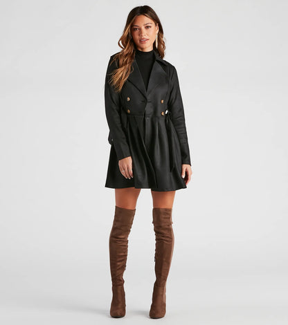 Poised And Polished Belted Trench