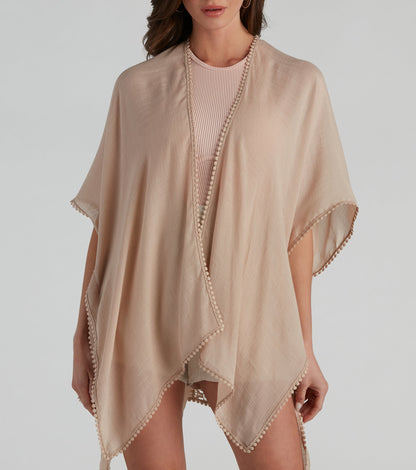 Coastal Chic Woven Kimono