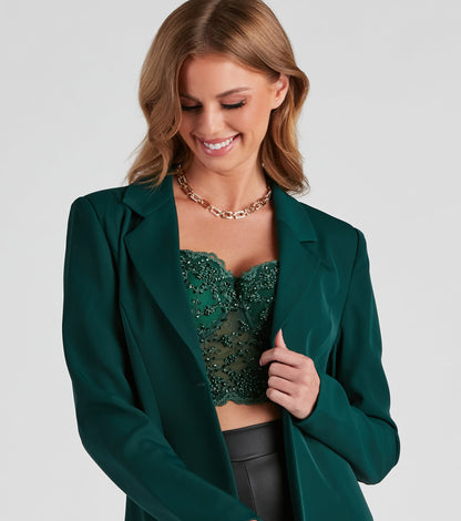 Office Trendsetter Woven Blazer