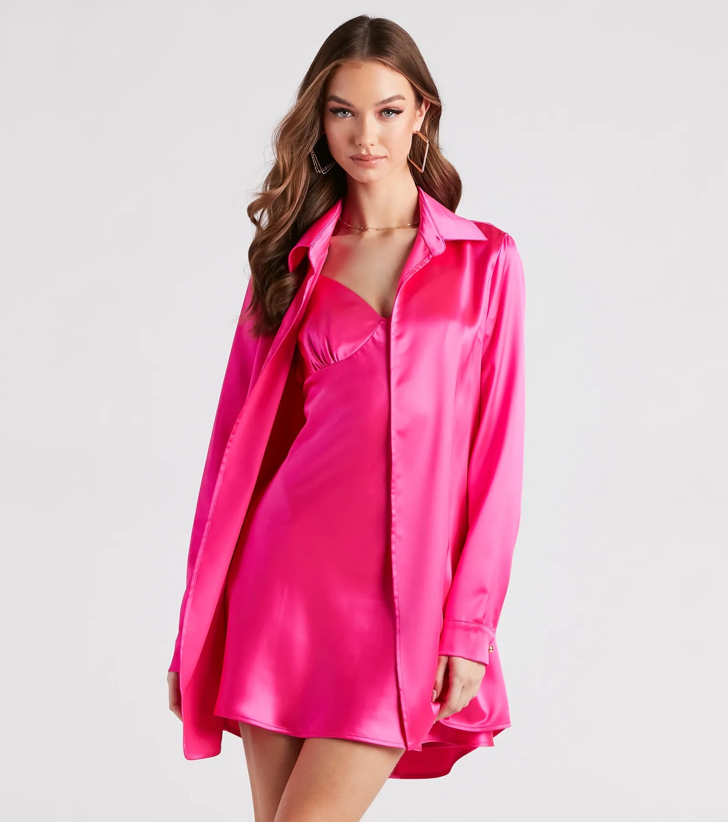 Forever Timeless Satin Collared Top