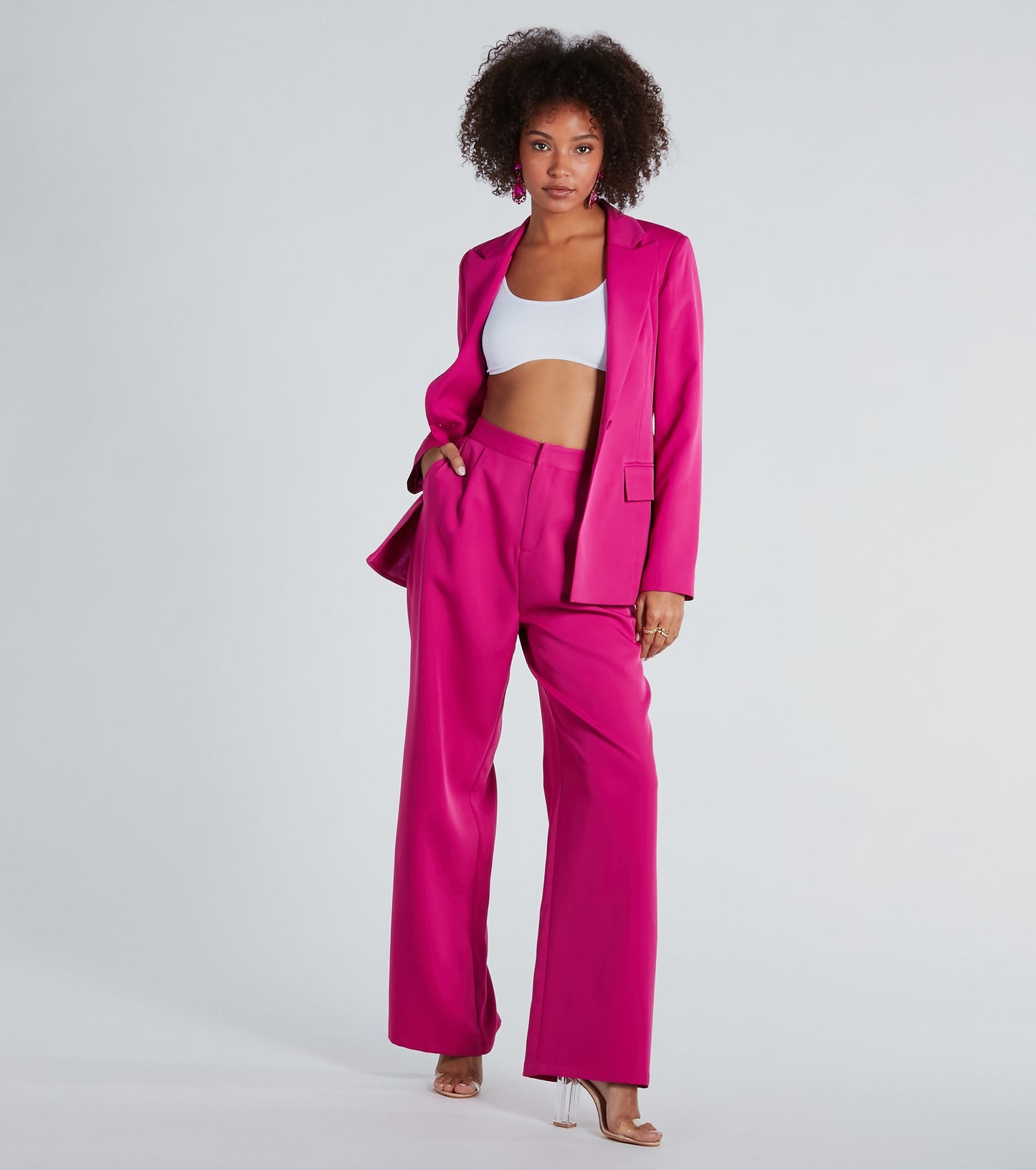 Chic And Elevated Woven Blazer