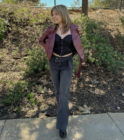 Ride With Me Faux Leather Moto Jacket