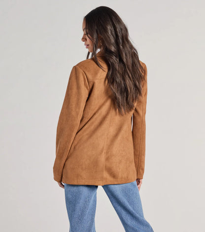 Seasonal Favorite Faux Suede Shacket
