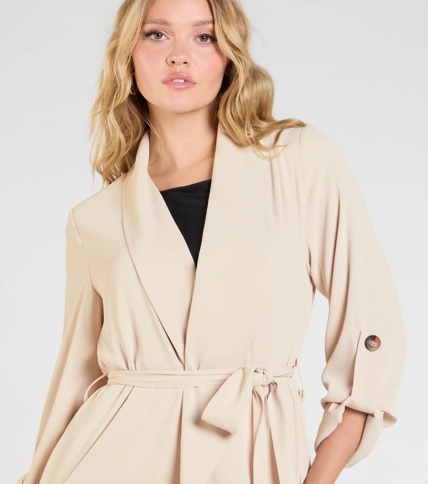 Stylish Season Belted Duster Trench Coat