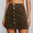 Endless Chic Button Down Corduroy Mini Skirt