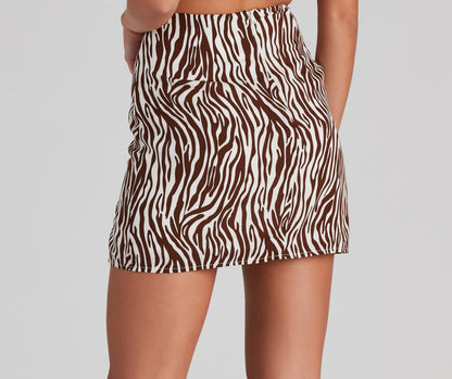 Trendy Babe High-Rise Mini Skirt