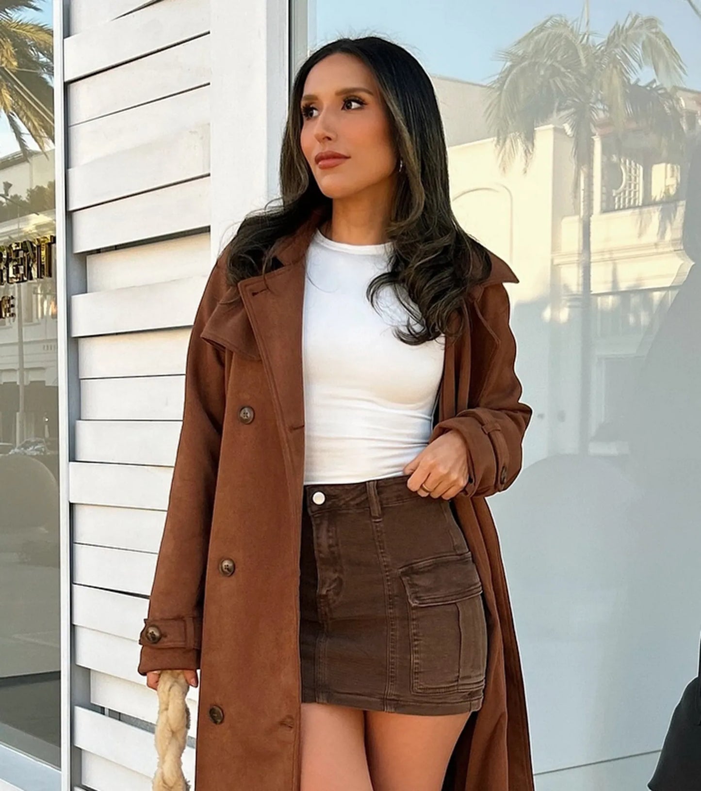 Serving Style Cargo Mini Skirt