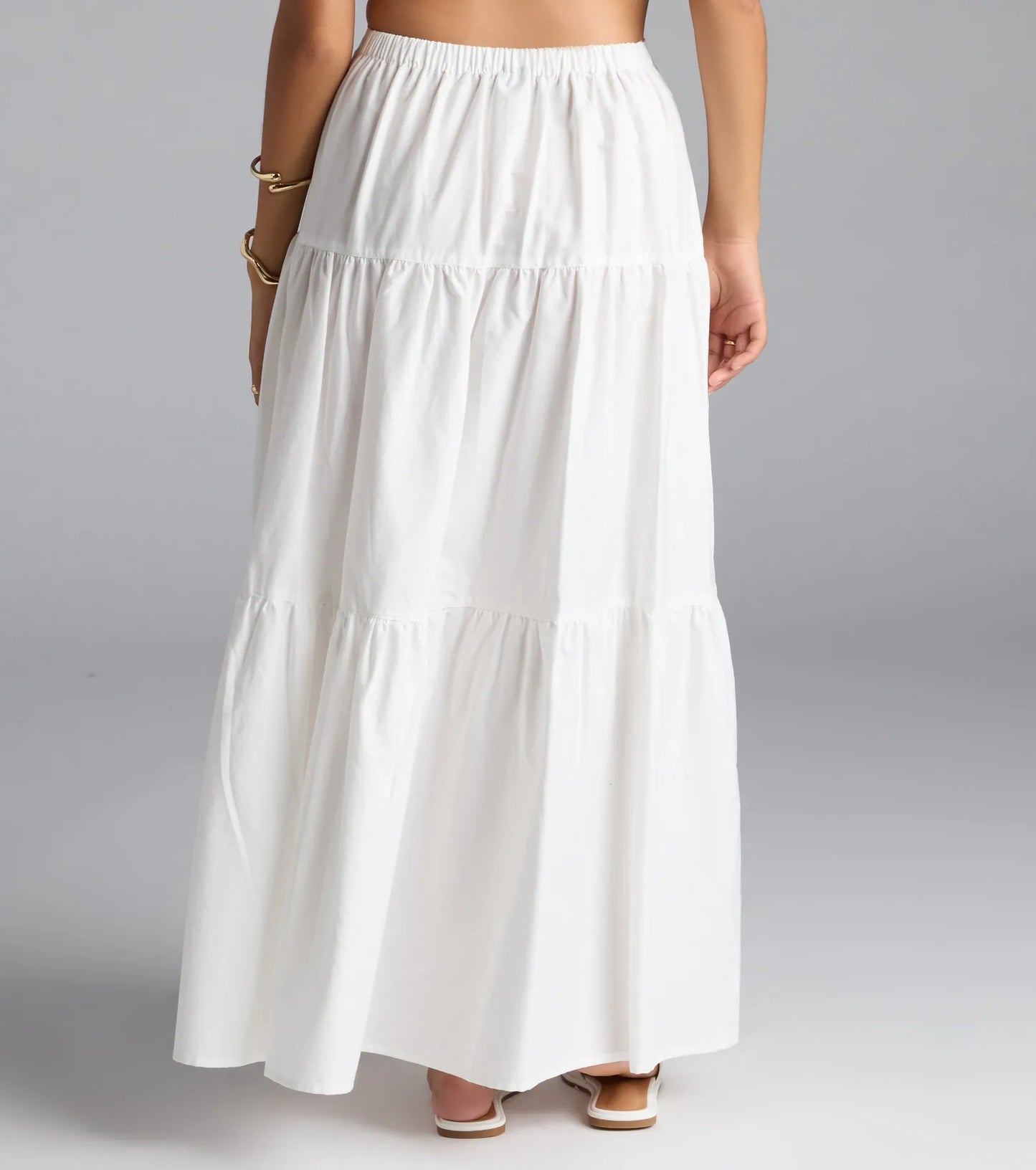 Breezy Babe High-Rise Slit Maxi Skirt