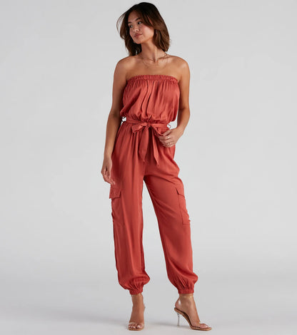Fashion Cadet Cargo Jumpsuit