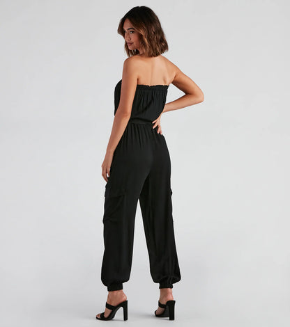 Fashion Cadet Cargo Jumpsuit
