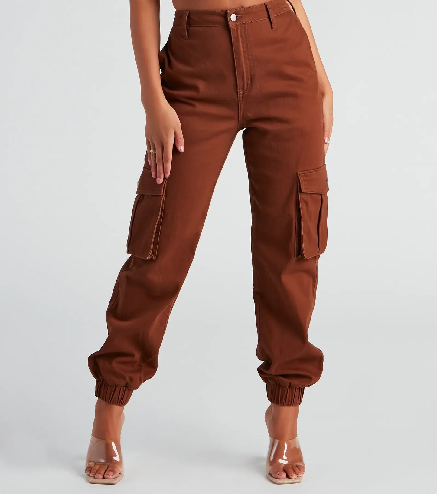 Jog My Memory High Rise Cargo Joggers