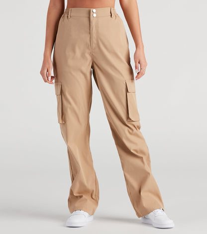 Casual Slay Wide-Leg Cargo Pants