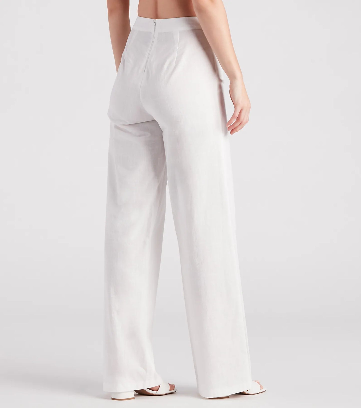 Meet In The Hamptons Linen Wide Leg Pants