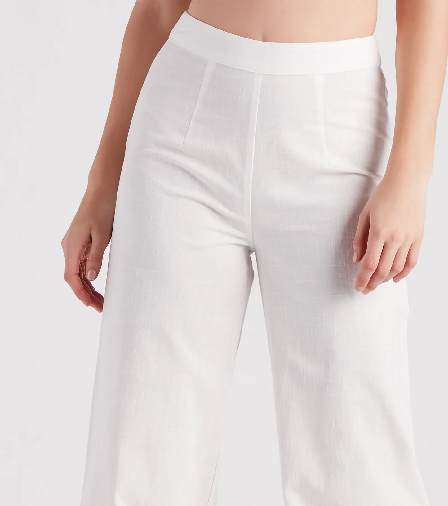 Meet In The Hamptons Linen Wide Leg Pants
