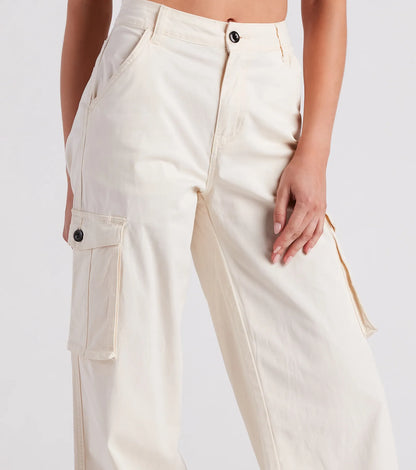 Such A Trendsetter Wide-Leg Cargo Pants