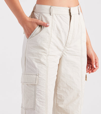 The Bottom Line High-Rise Parachute Cargo Pants