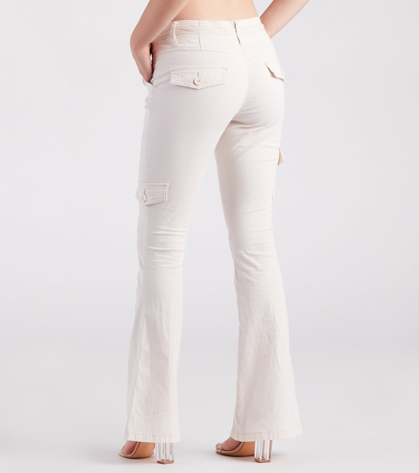 On The Low-Rise Cargo Flare Pants