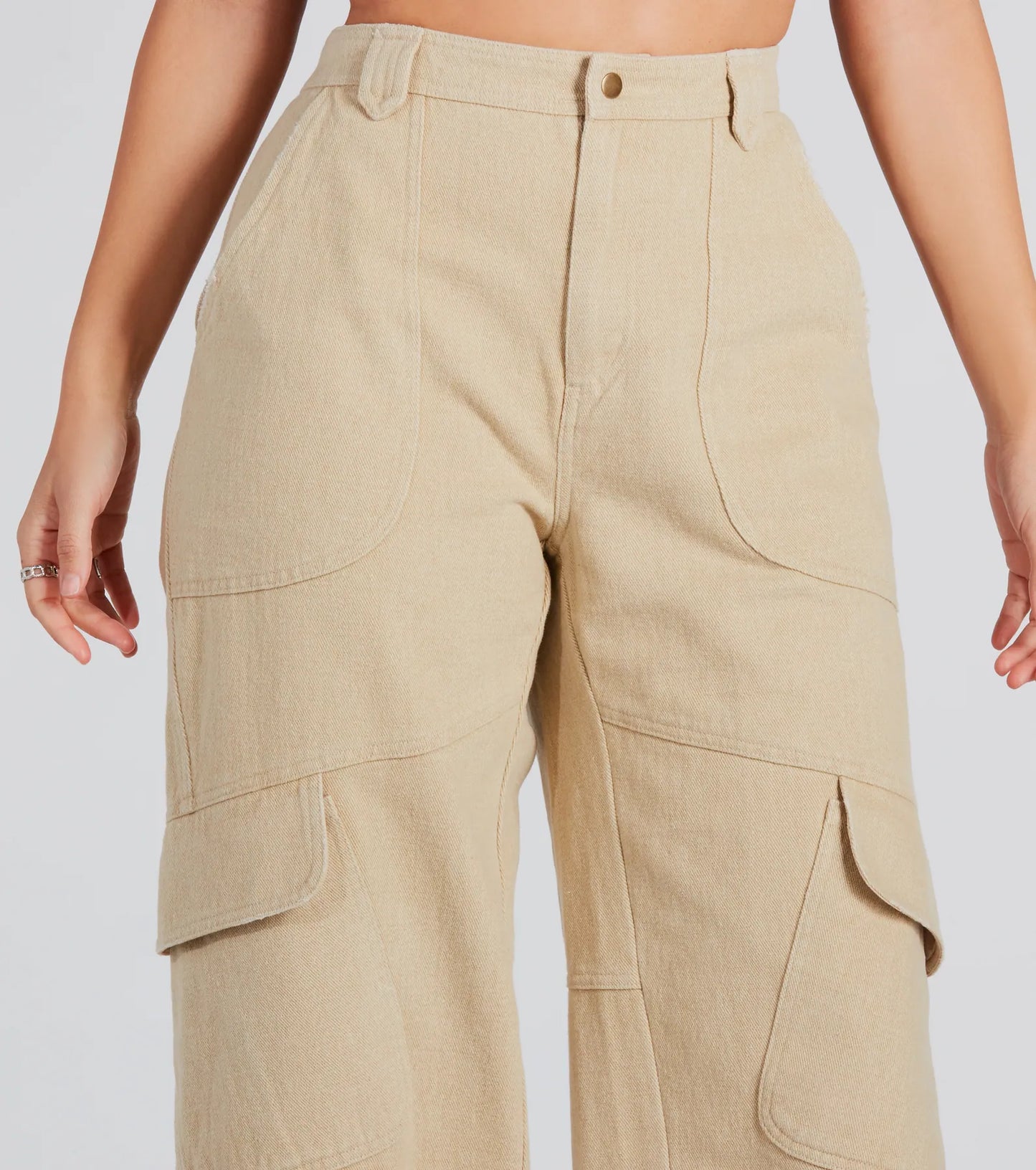 Casual Mood Wide-Leg Cargo Pants