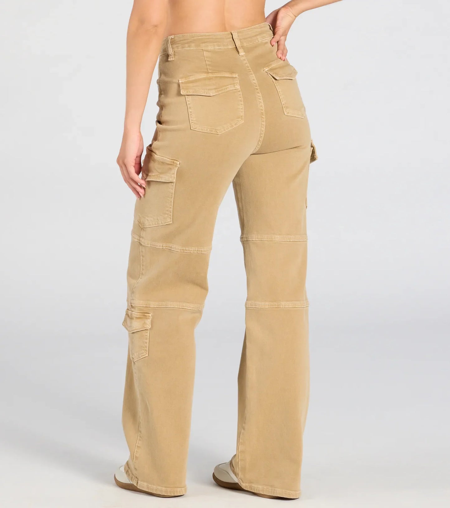Coolest Babe High-Rise Cargo Straight-Leg Pants