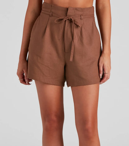 Beach Stroll Linen Shorts