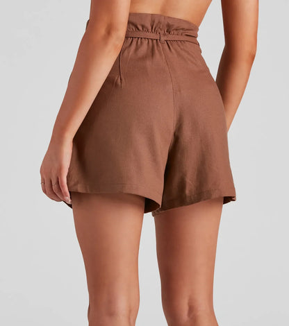 Beach Stroll Linen Shorts