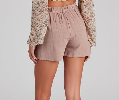 Social Lite Linen Envelope Skort