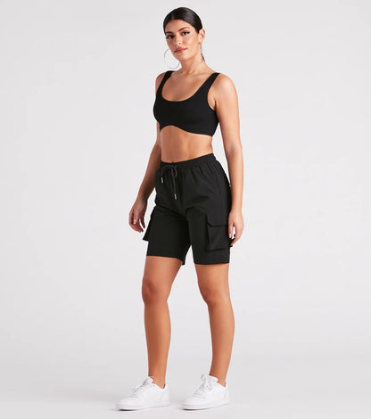 Everyday Trendsetter Nylon Cargo Shorts