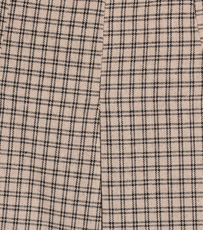 Keep On Charming High-Rise Plaid Linen Skort