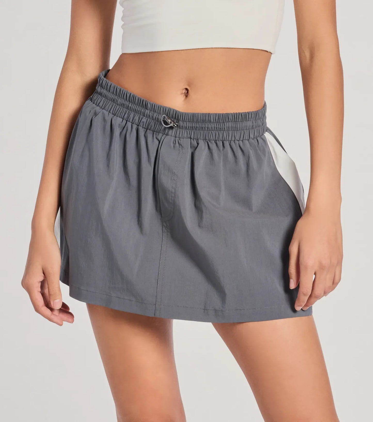 Classically Sporty High-Rise Striped Skort