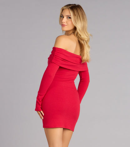 Cozy And Captivating Bodycon Mini Dress