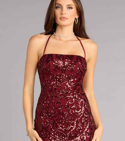 Shimmer Mist Sequin Mini Dress