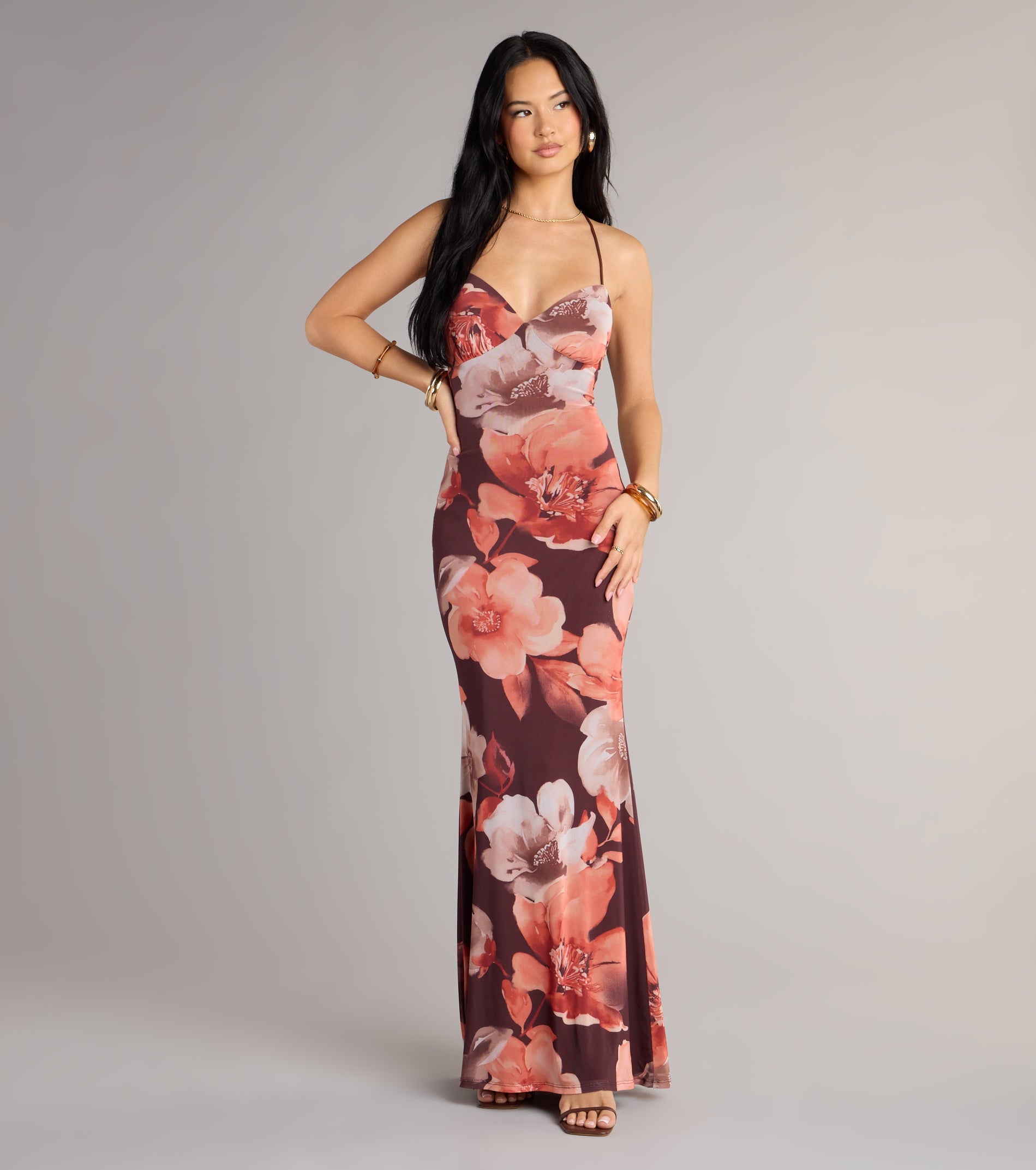 Fall Into Bloom Floral Maxi Dress