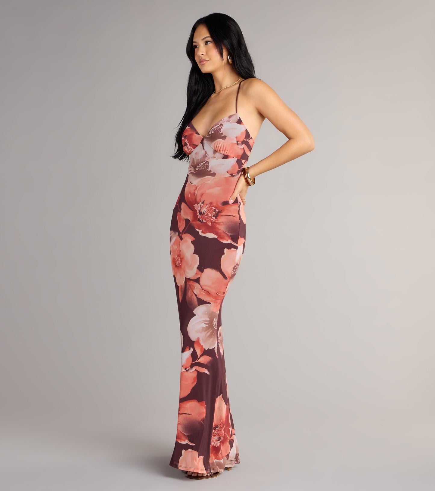 Fall Into Bloom Floral Maxi Dress